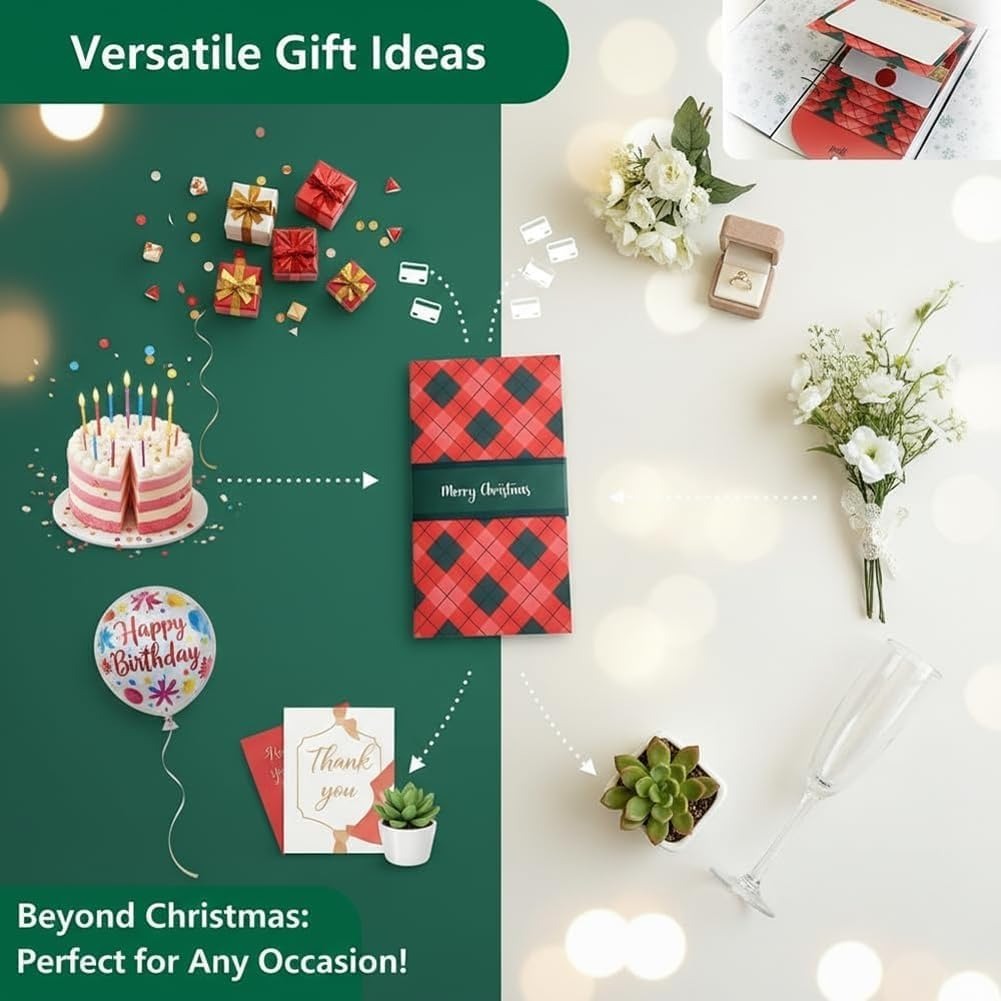 Handmade Waterfall Christmas Gift Card Bookle