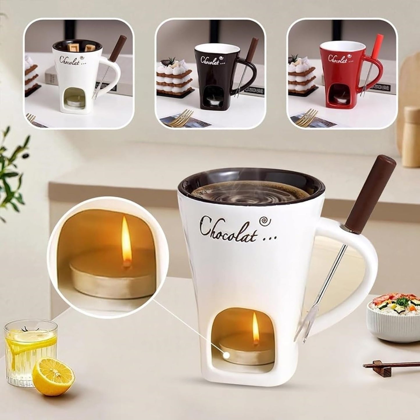 Candle Heated Ceramic Mug