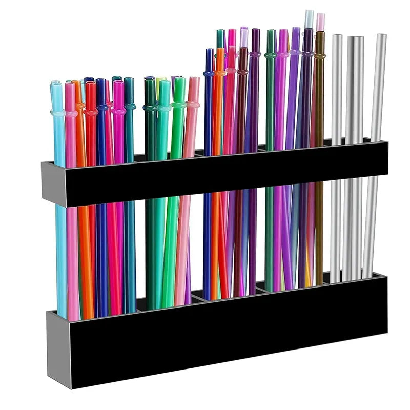 Adjustable Closet Acrylic Straw Holder