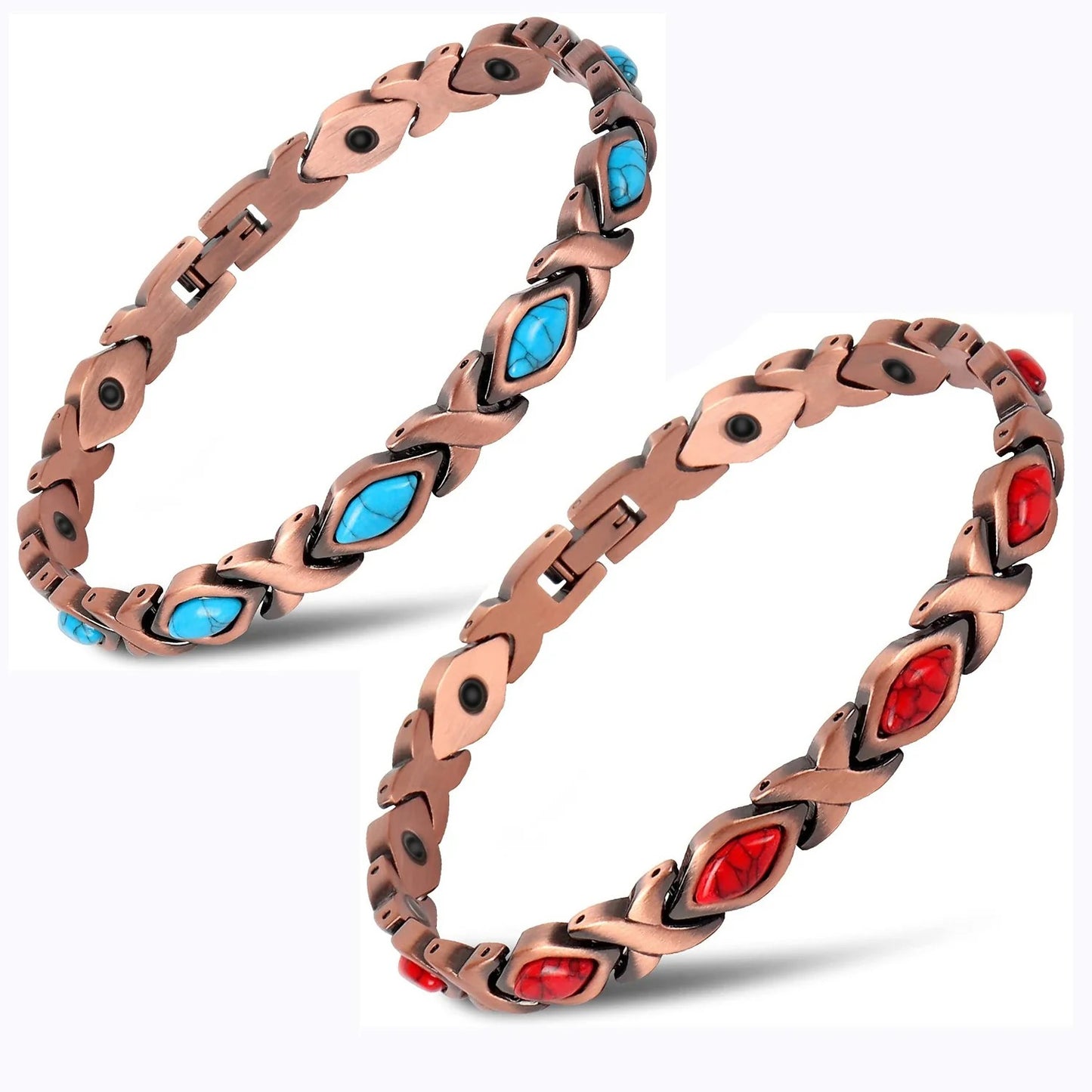 đ„Magnetic Copper Bracelet â Pure Solid Copper with 3800 Gauss Powerful Magnets