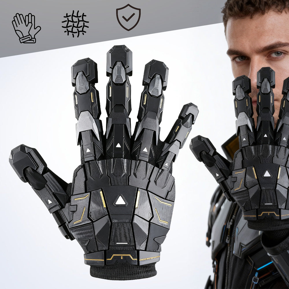Cyberpunk Exoskeleton Mecha Gloves