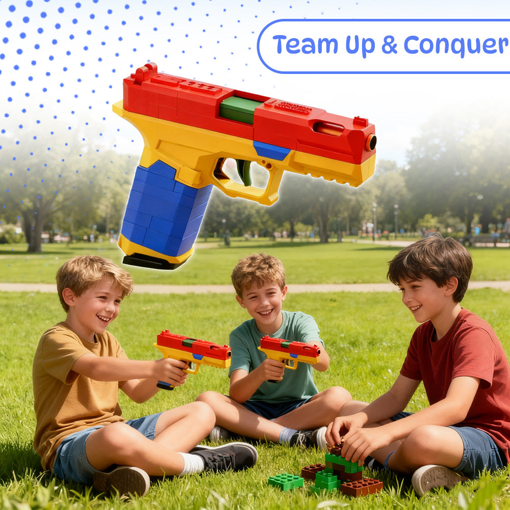 BAZILBAZOS Tactical DIY Building Block Handle Set