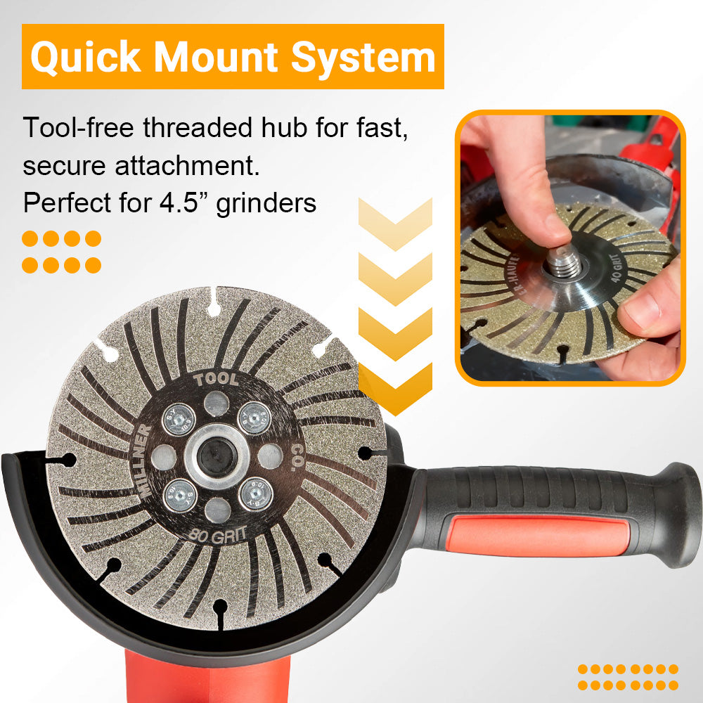 Angle Grinder Wheel Electroplated Diamond 4 1/2″ PLUS+