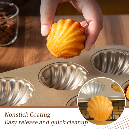 🎄Holiday Pre-Sale Save 49%🔥Nonstick Shell Cake Pan – Perfect for Madeleines & More