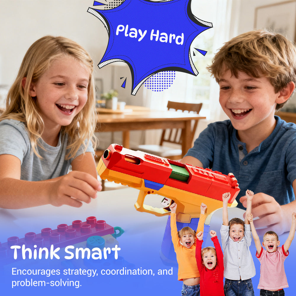 BAZILBAZOS Tactical DIY Building Block Handle Set