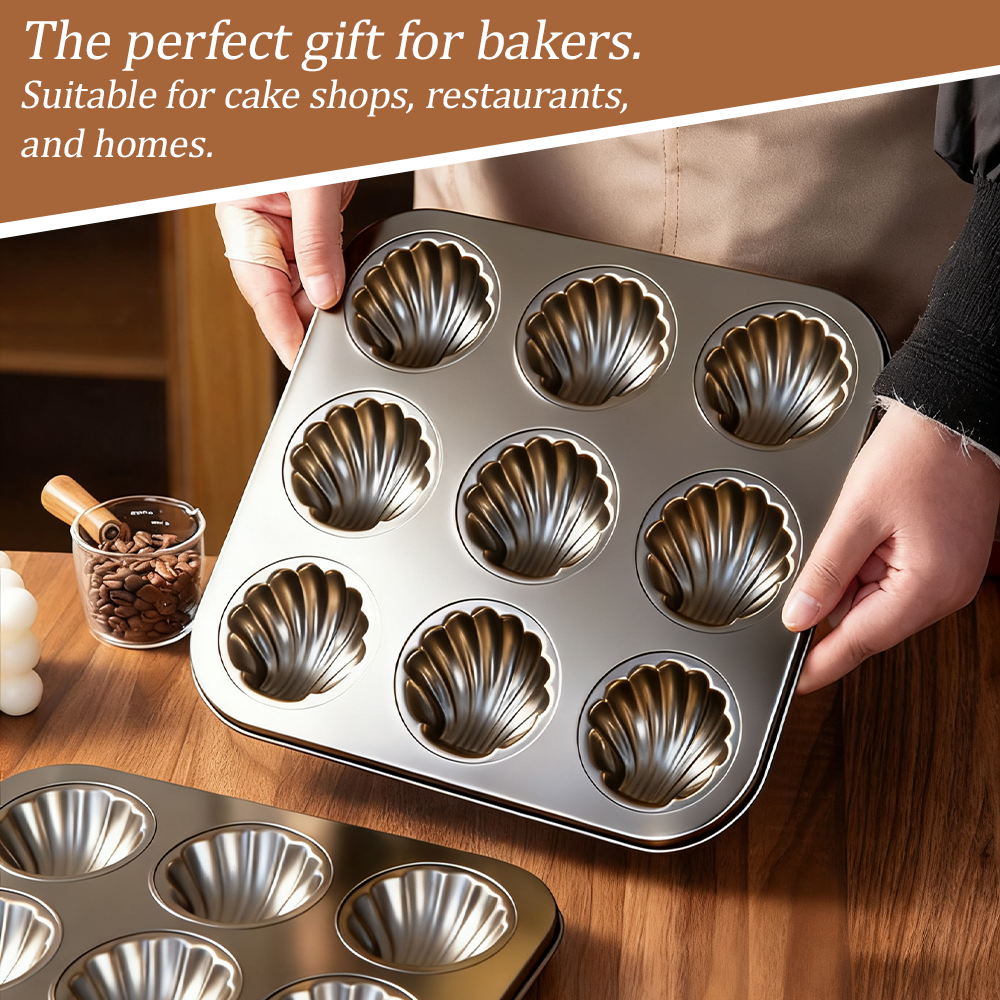 🎄Holiday Pre-Sale Save 49%🔥Nonstick Shell Cake Pan – Perfect for Madeleines & More