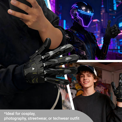 Cyberpunk Exoskeleton Mecha Gloves