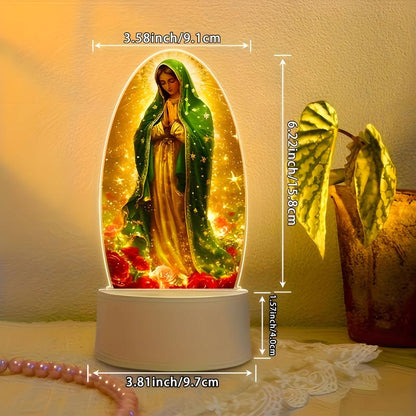🕊️Divine Radiance: Guadalupe Virgin Prayer Lamp✨