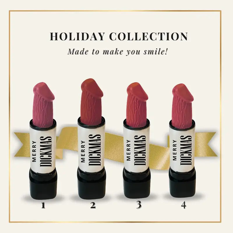 🎅Hot sale 49% OFF🎄 “Merry Dickmas” Funny Lipstick Holiday Collection – 12 Shades of Sassy, Long-Lasting, Paraben-Free Fun! 🎁