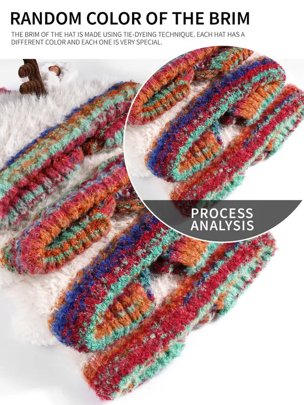 🌲Original Design Handmade Festive Christmas Antler Hat