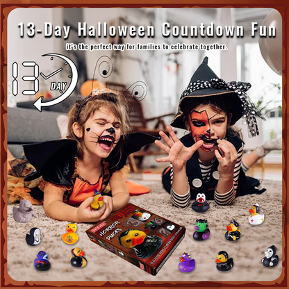 🎃🎄13-Day Rubber Duck Advent Calendar – Halloween & Xmas Surprise