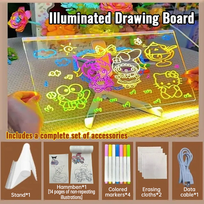 Children's Light-Up DIY Drawing Board