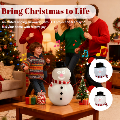 Talking Animated Blink Snowman