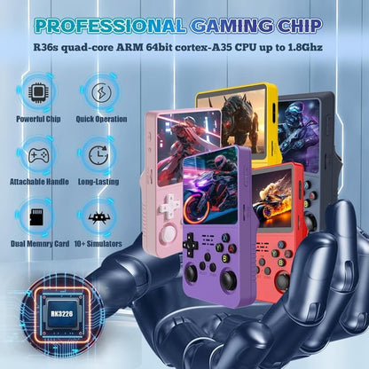 ⏳ Limited time 45% OFF🕹️R36S Retro Video Handheld Game Console