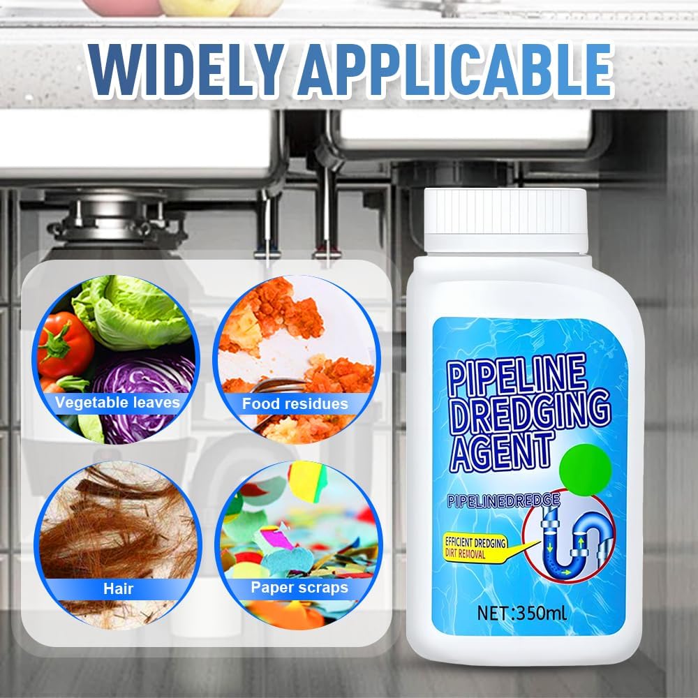 Powerful Powerful Pipe Dredging Agent-✨Fast, Safe & Odor-Free Drain Unclogging Solution
