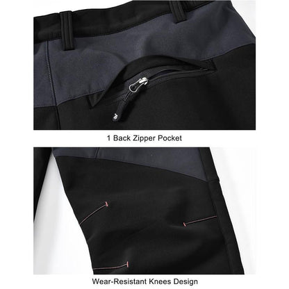 🔥Last Day 49% OFF - Men's Straight-Leg Carpenter Pants - Fleece-Lined, Waterproof & Scratch-Resistant Work Trousers with Zippered Pockets