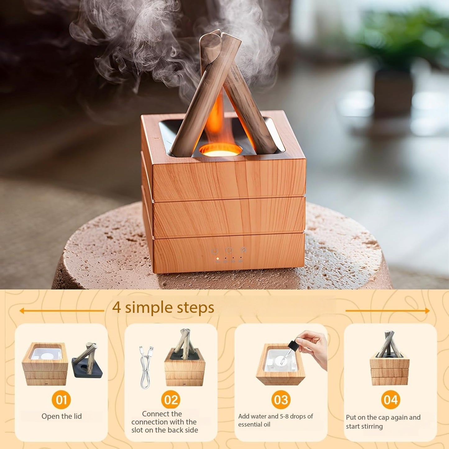 Colorful Bonfire Aroma Diffuser