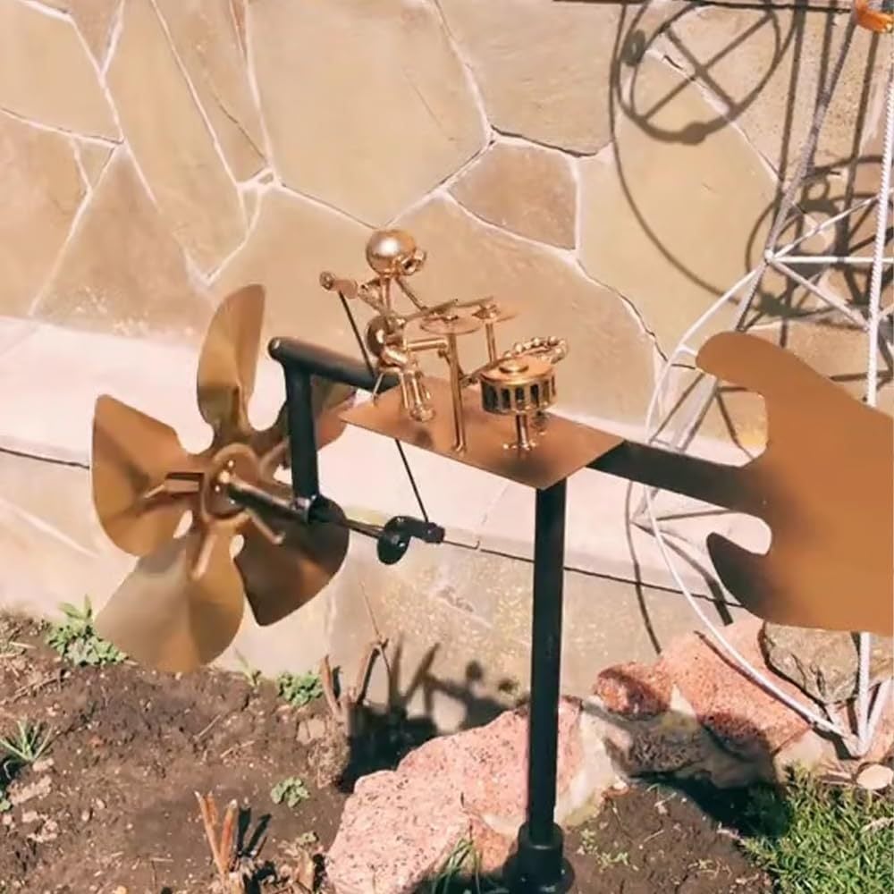 🔥Last Day 57% OFF🥁Handmade Metal Drummer Windmill🎁(Includes a 70cm bracket)