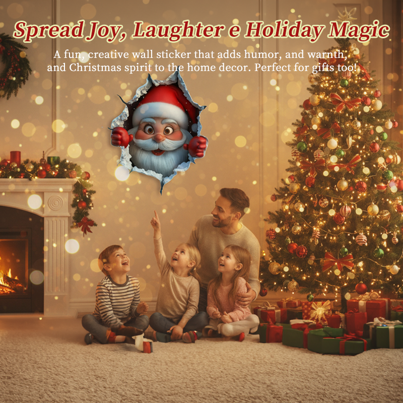 A Cute Santa Claus Bursts Through The Wall On Christmas Day!🎅