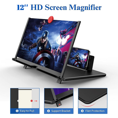 3D High-definition Pull-out Screen Magnifier