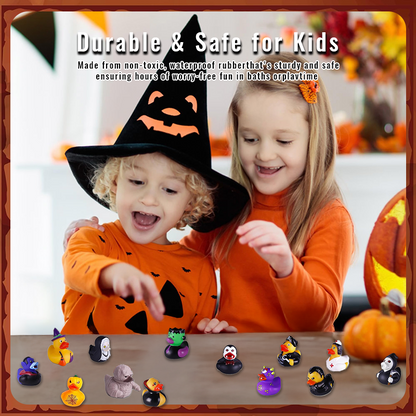 🎃🎄13-Day Rubber Duck Advent Calendar – Halloween & Xmas Surprise