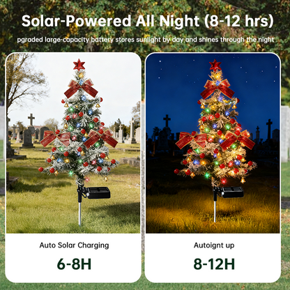 Solar-powered Christmas Cedar Tree Lights