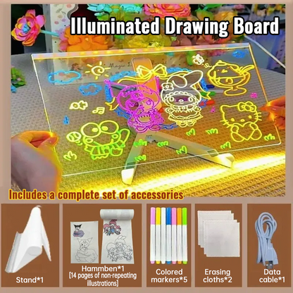 Children's Light-Up DIY Drawing Board