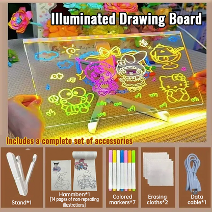 Children's Light-Up DIY Drawing Board