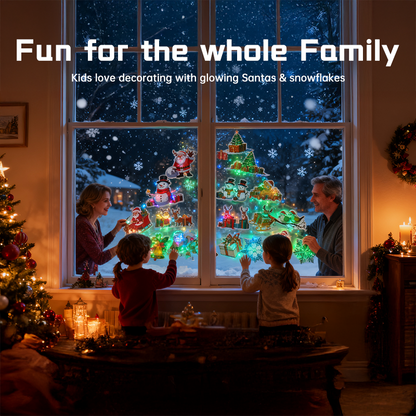 Christmas 3D Glowing Wall Decals