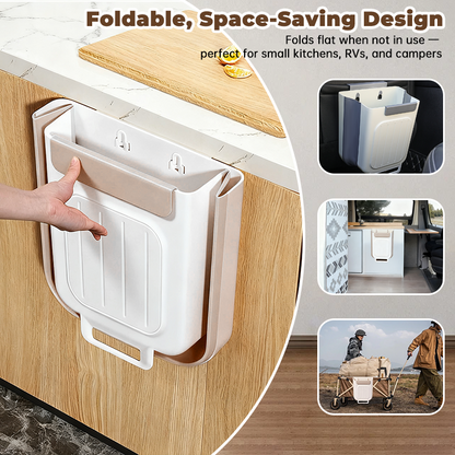 Foldable Household Kitchen Cabinet Hanging Garbage Storage Bin