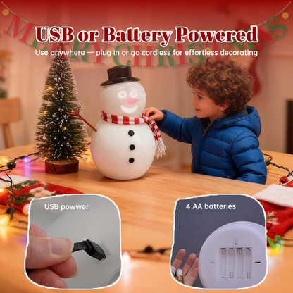 Talking Animated Blink Snowman