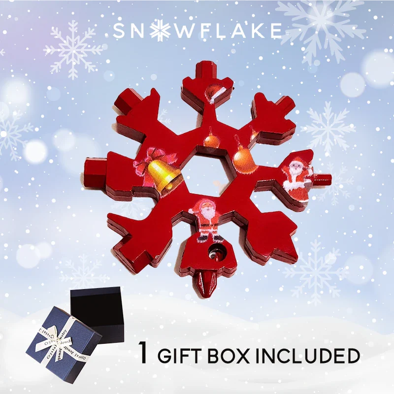 Snowflake - MultiTool 18-in-1 Stainless Steel Portable for Outdoor Adventure❄️