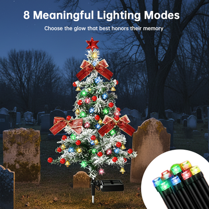 Solar-powered Christmas Cedar Tree Lights