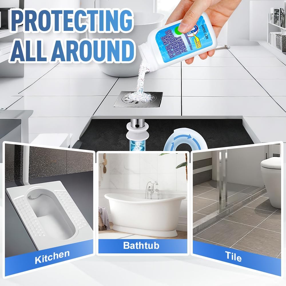 Powerful Powerful Pipe Dredging Agent-✨Fast, Safe & Odor-Free Drain Unclogging Solution