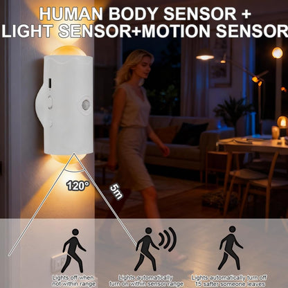 🌈 Smart Rechargeable LED Night Light with Motion Sensor