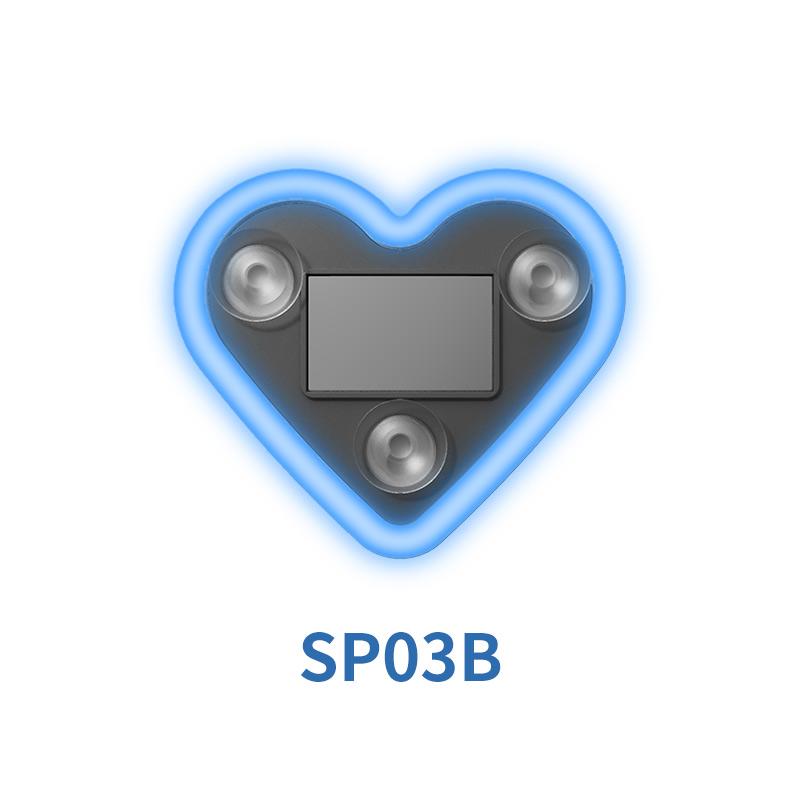 💥Solar Powered Wireless LED Triangle Heart Shape C-Pillar Neon Light for Car Interior Decor