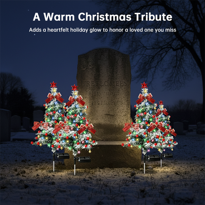 Solar-powered Christmas Cedar Tree Lights