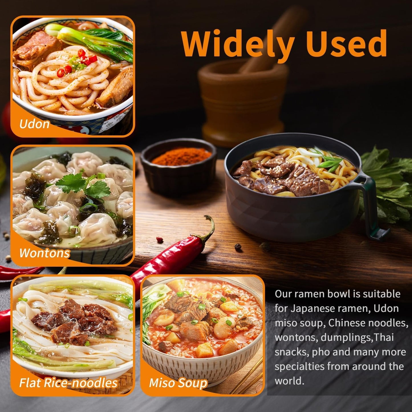 🔥 Ramen Cooker Ramen Bowl Set with Chopsticks🍜