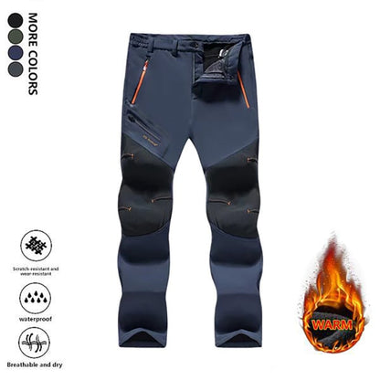 🔥Last Day 49% OFF - Men's Straight-Leg Carpenter Pants - Fleece-Lined, Waterproof & Scratch-Resistant Work Trousers with Zippered Pockets