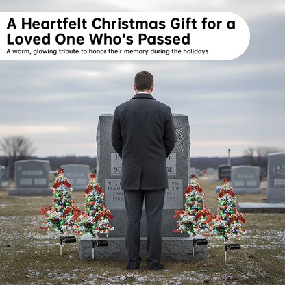 Solar-powered Christmas Cedar Tree Lights