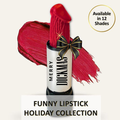 🎅Hot sale 49% OFF🎄 “Merry Dickmas” Funny Lipstick Holiday Collection – 12 Shades of Sassy, Long-Lasting, Paraben-Free Fun! 🎁