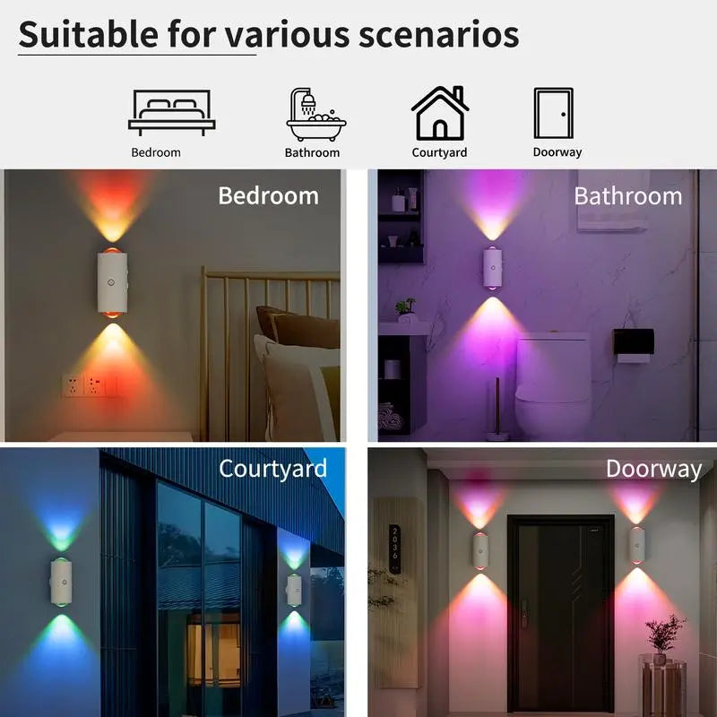 🌈 Smart Rechargeable LED Night Light with Motion Sensor