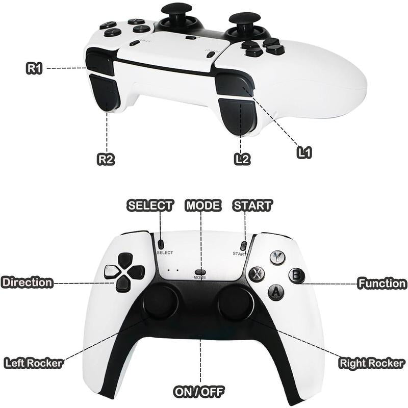 🎮 Mass Games Retro Game Console 20,000+ Games | 19 Emulators | 4K Output | 2 Wireless Controllers | 64GB SD Card