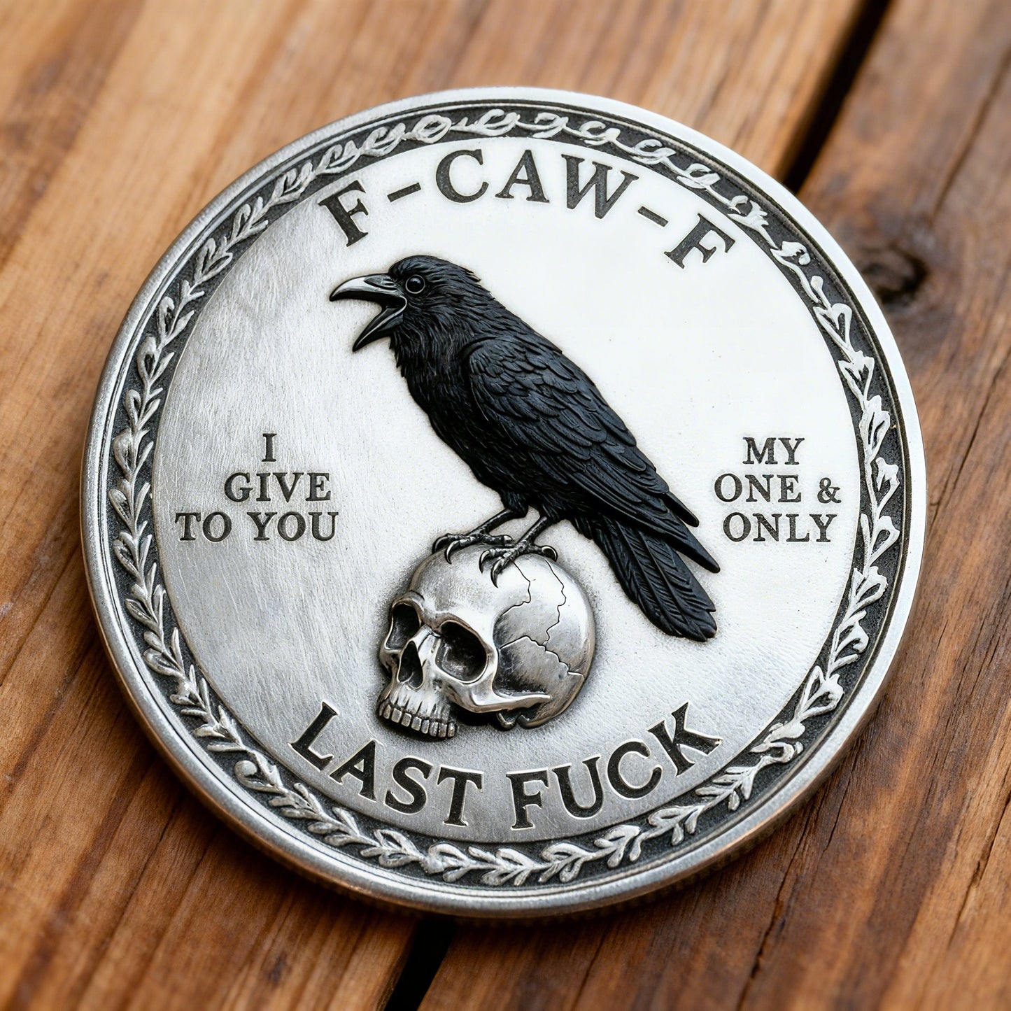 💥The F-CAW-F Silver Coin — For Those Who Laugh at Life and Give Zero F*cks!