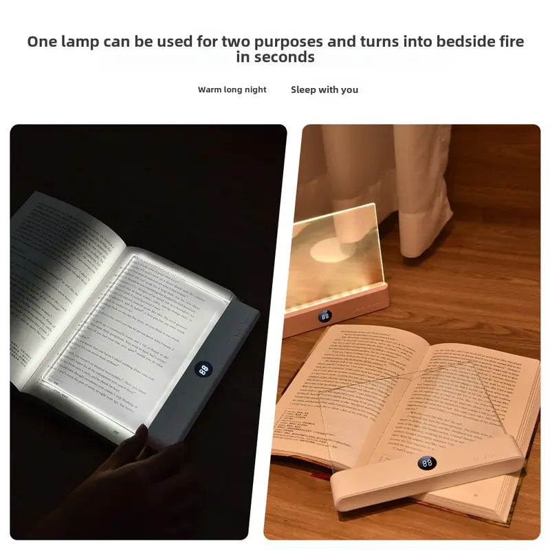 📚 Smart LED Reading Light - Dimmable | Rechargeable | Auto Timer Off | 3-Color Adjustable |