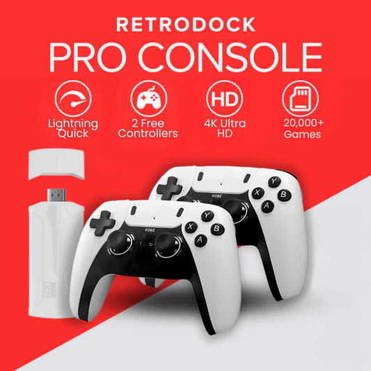 🎮 Mass Games Retro Game Console 20,000+ Games | 19 Emulators | 4K Output | 2 Wireless Controllers | 64GB SD Card