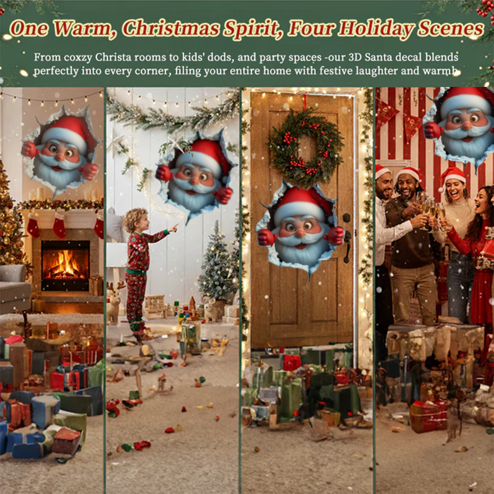 A Cute Santa Claus Bursts Through The Wall On Christmas Day!🎅