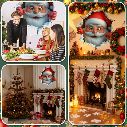 A Cute Santa Claus Bursts Through The Wall On Christmas Day!🎅