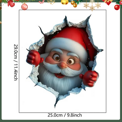 A Cute Santa Claus Bursts Through The Wall On Christmas Day!🎅