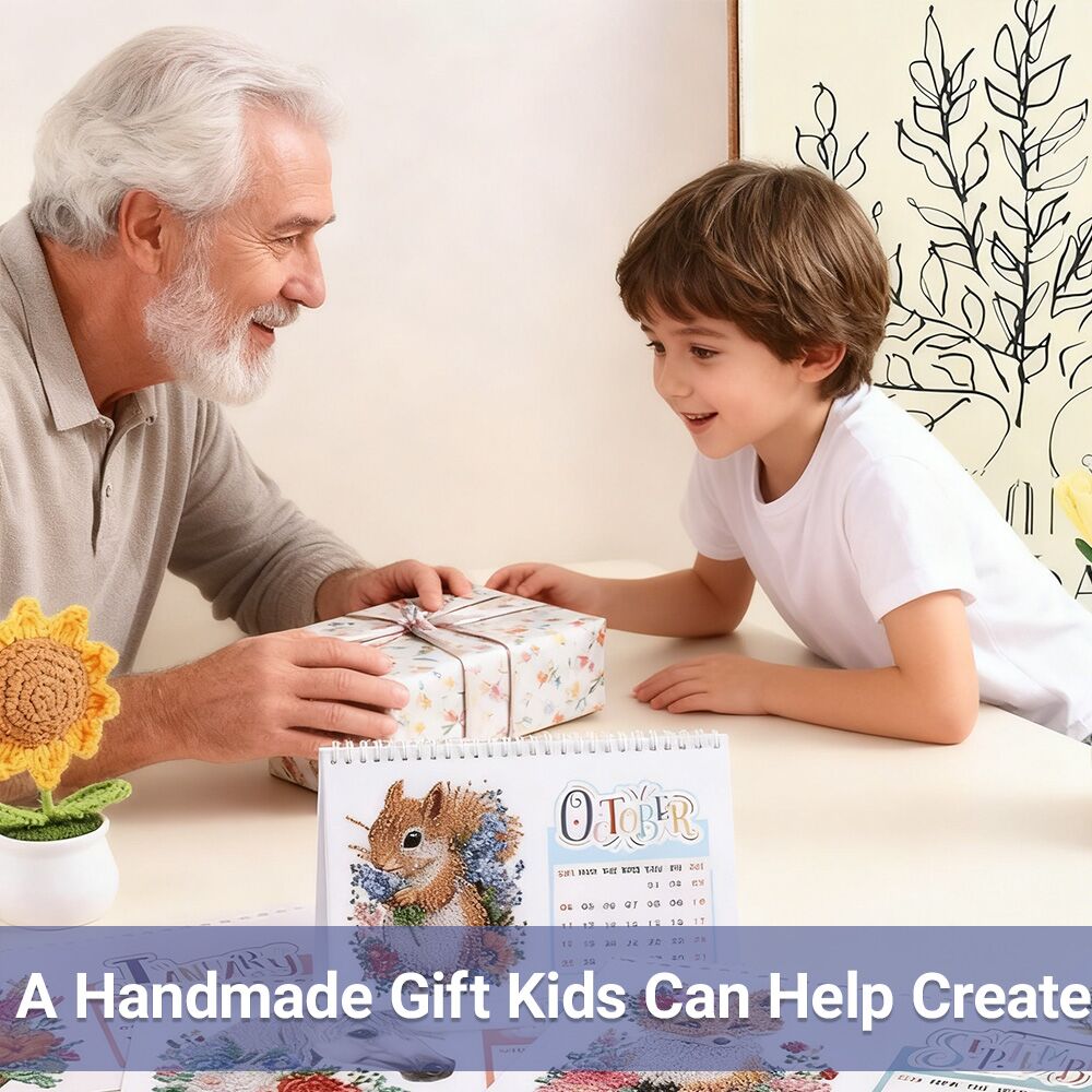 2026 Calendar Desk Calendar DIY Diamond Painting Art with Animals theme Calendar